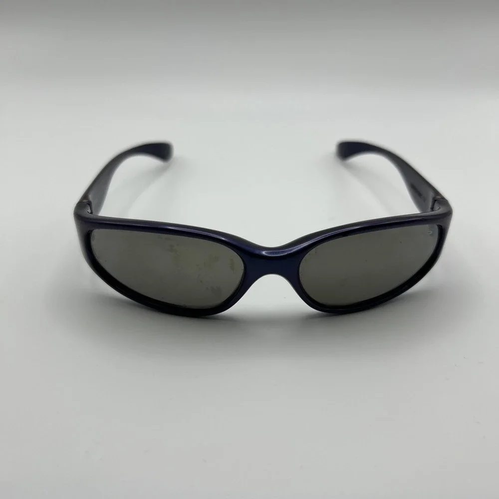 Vintage Bolle Orvet Purple Oval Sunglasses FRAMES ONLY France 90's Retro